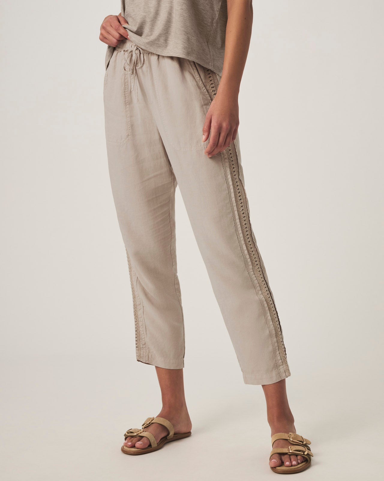 Splendid - Angie Crochet Straight Leg Pant