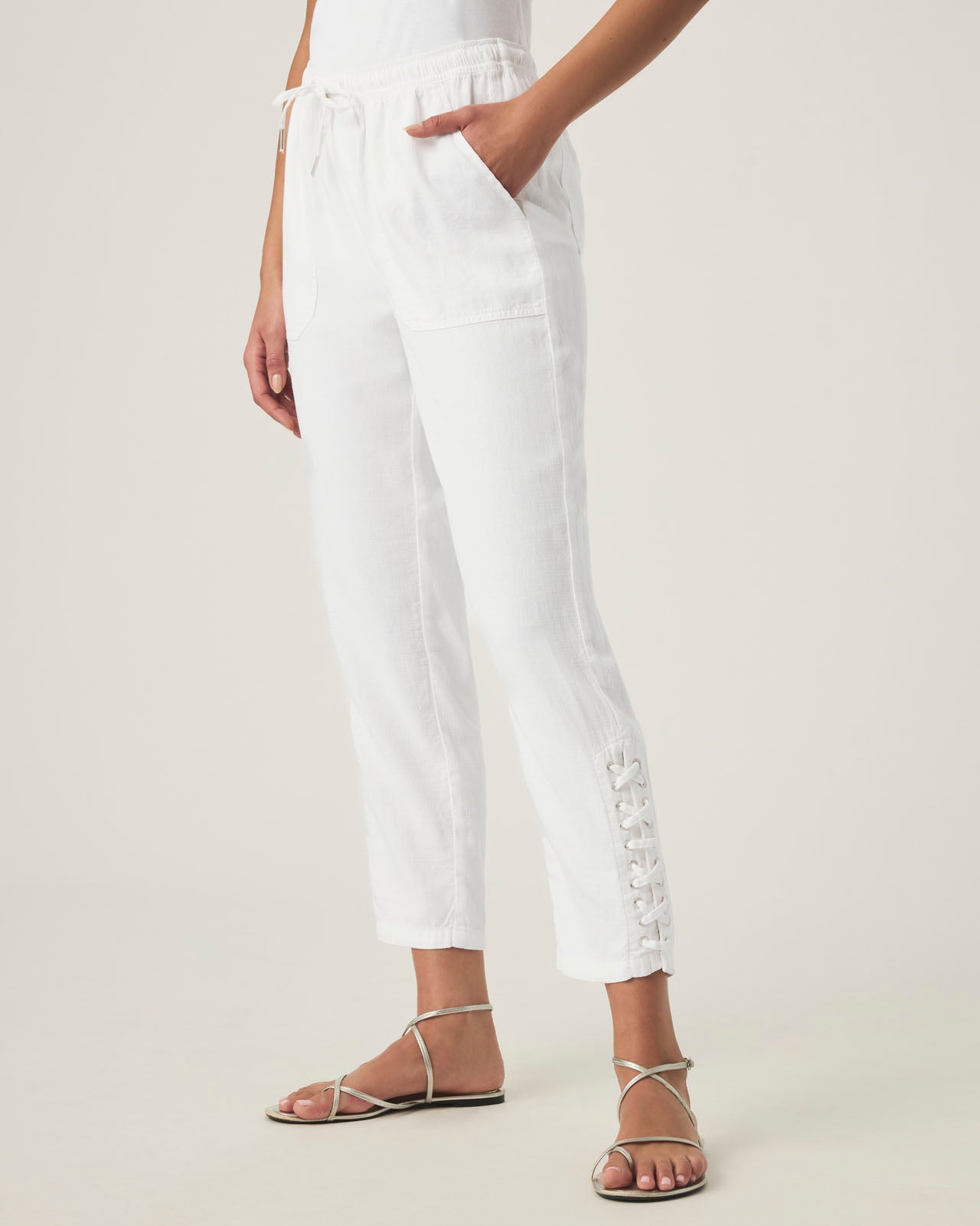 Splendid - Angie Straight Leg Lace-Up Pant
