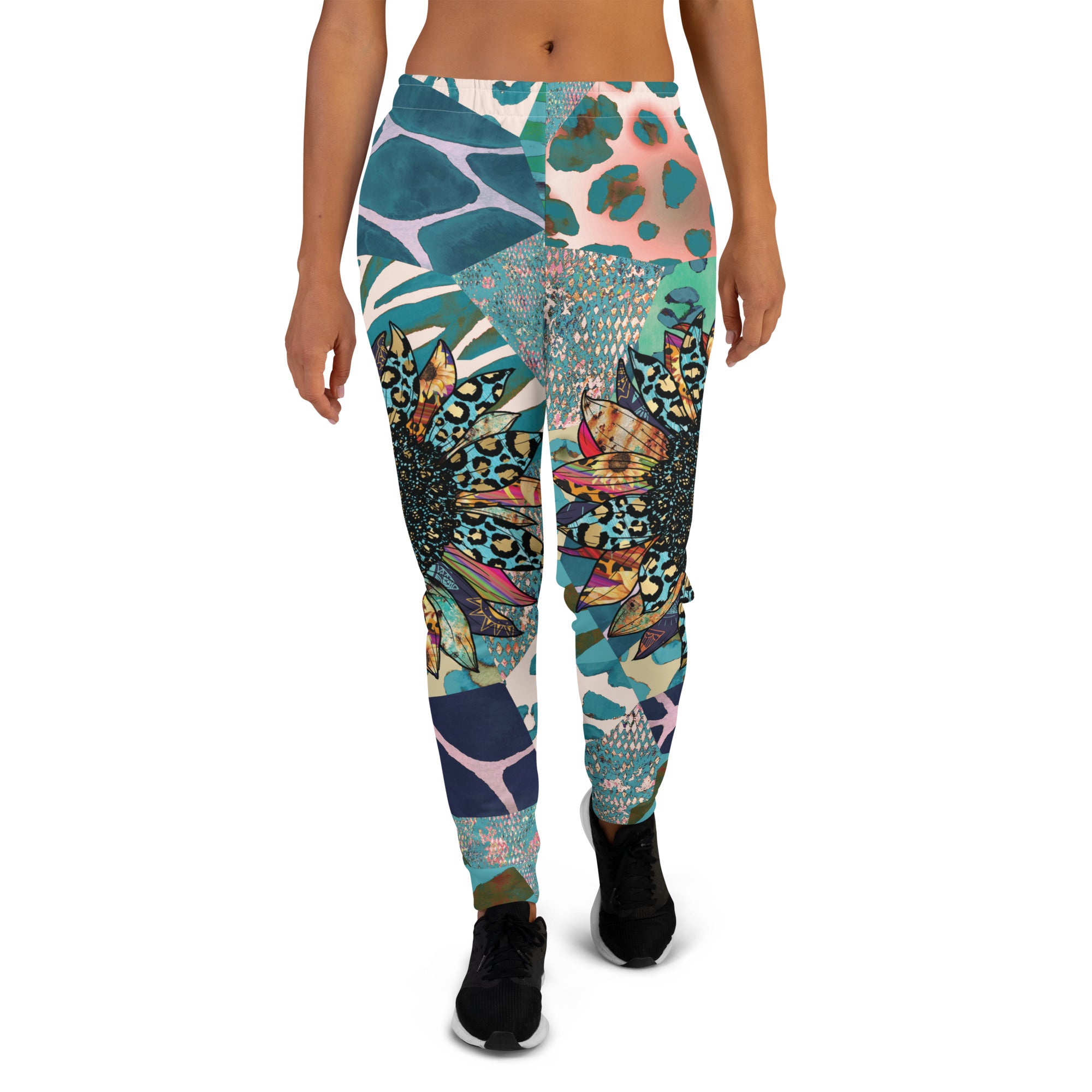 Wild Harmony - Sunflower Patchwork Joggers