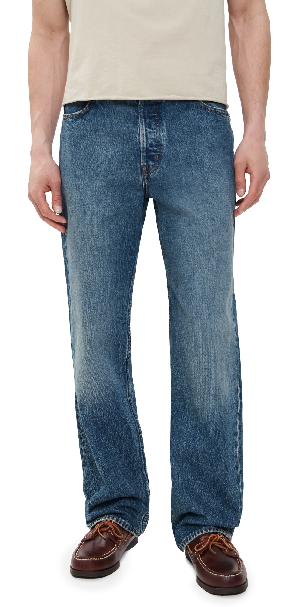Alex Mill AM Relaxed Straight Pocket Jeans Antique Indigo