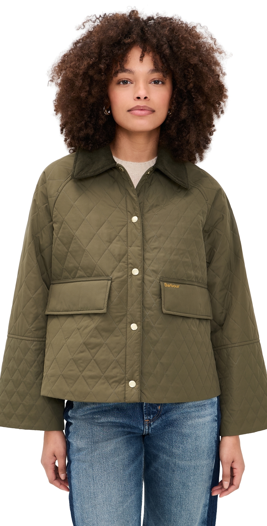 Barbour Barbour Kirby Quilted Jacket Ivy GreenAncient