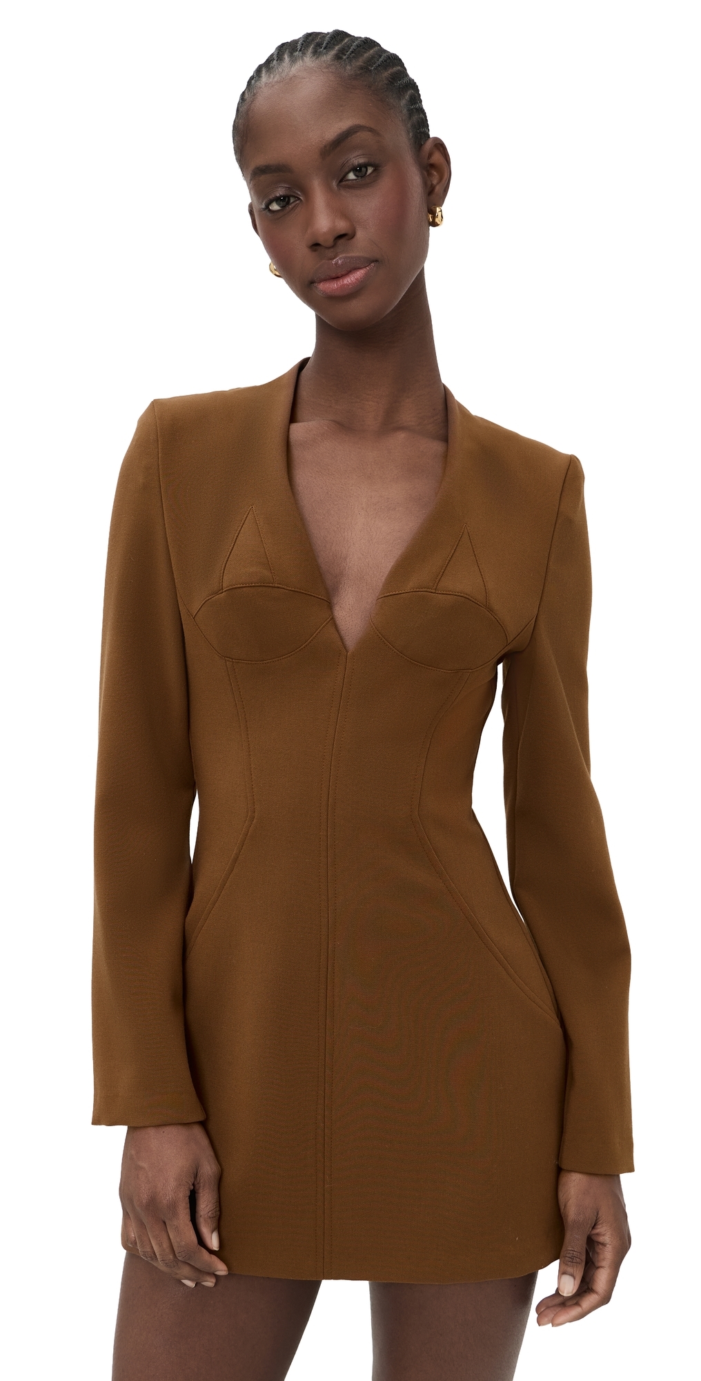 Black Halo Kenna Micro Mini Dress Mocha