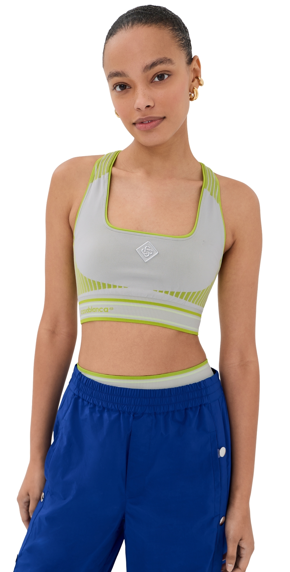 Casablanca Seamless Bralette GreyLime SM