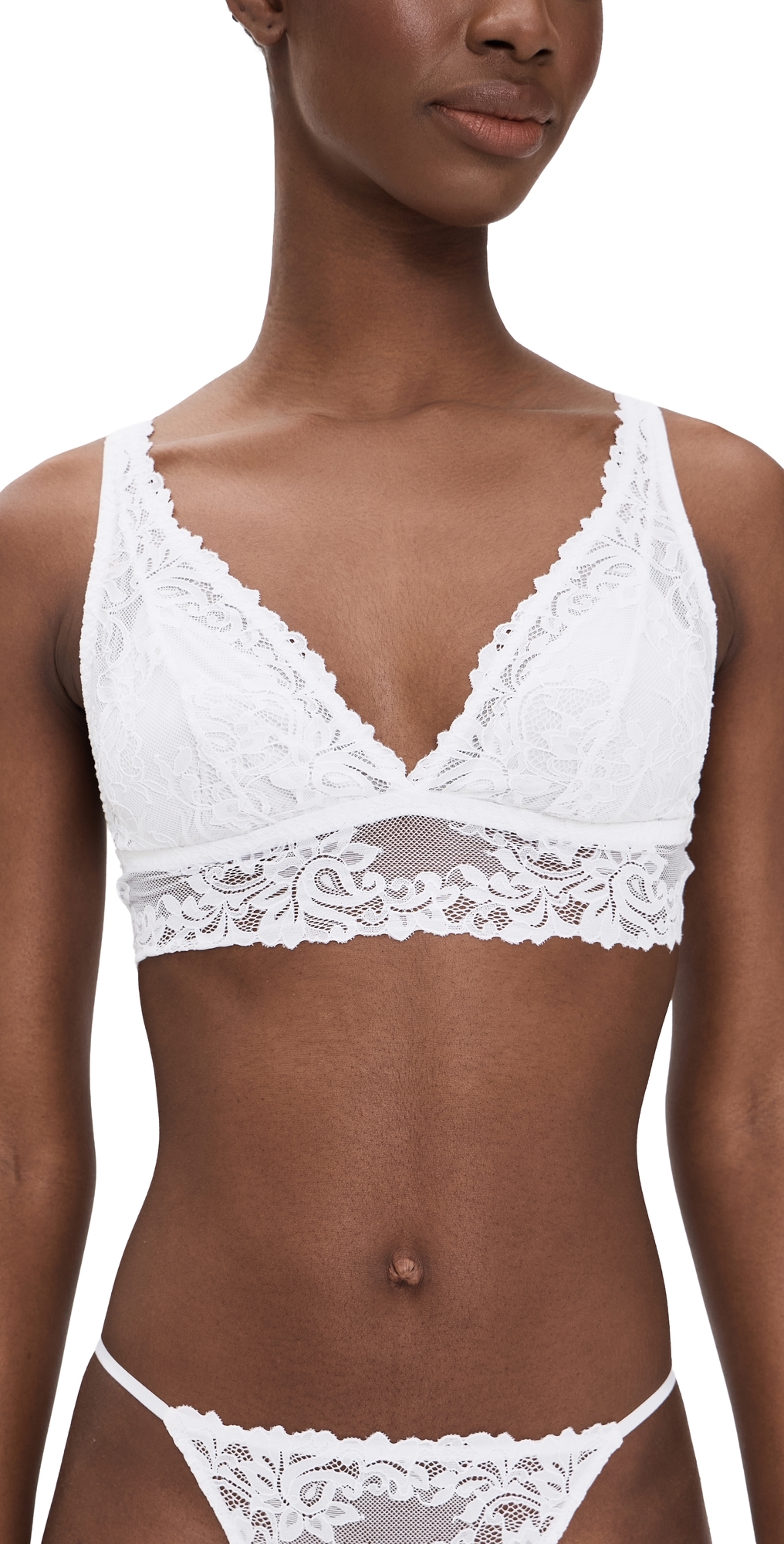 Cosabella Carmela Plunge Bralette White
