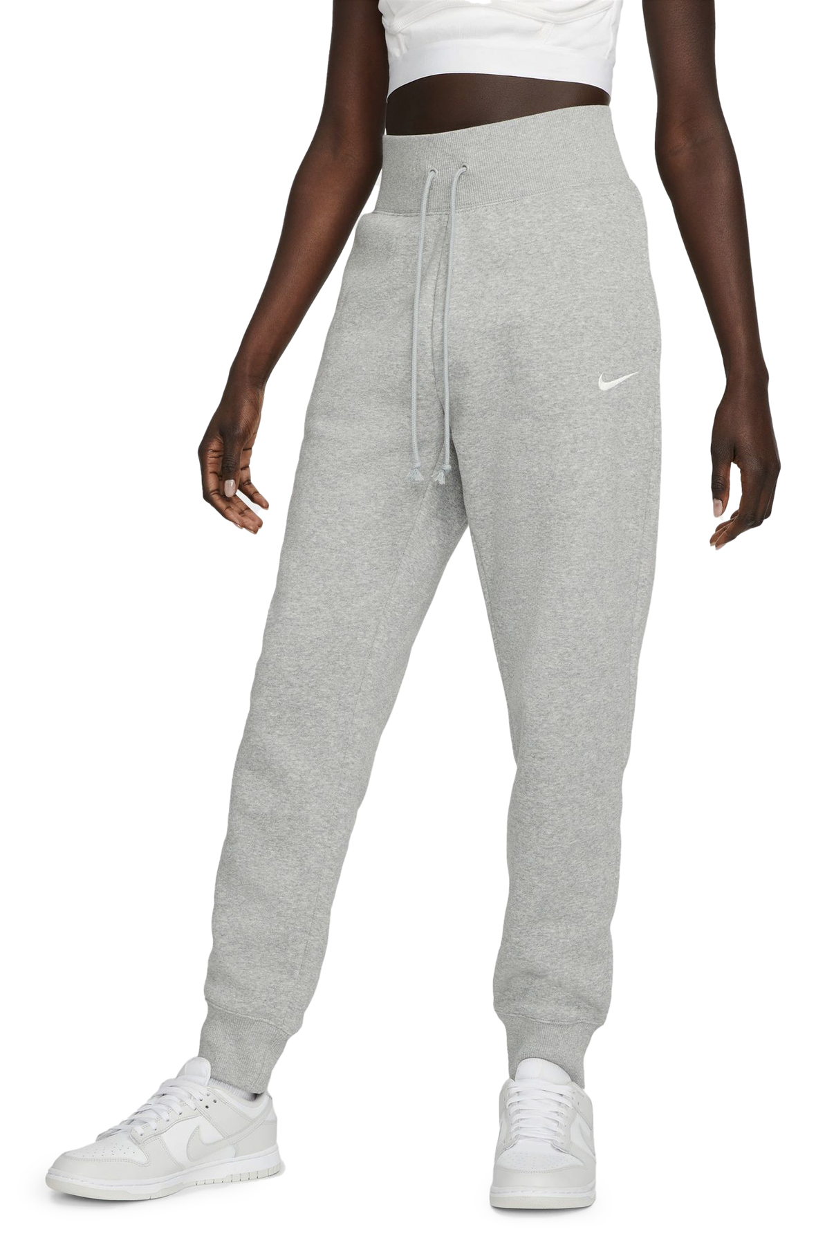 Women Sportswear Phoenix Fleece High-Waisted Joggers Dark Grey HeatherSail Pants Dark Grey HeatherSail