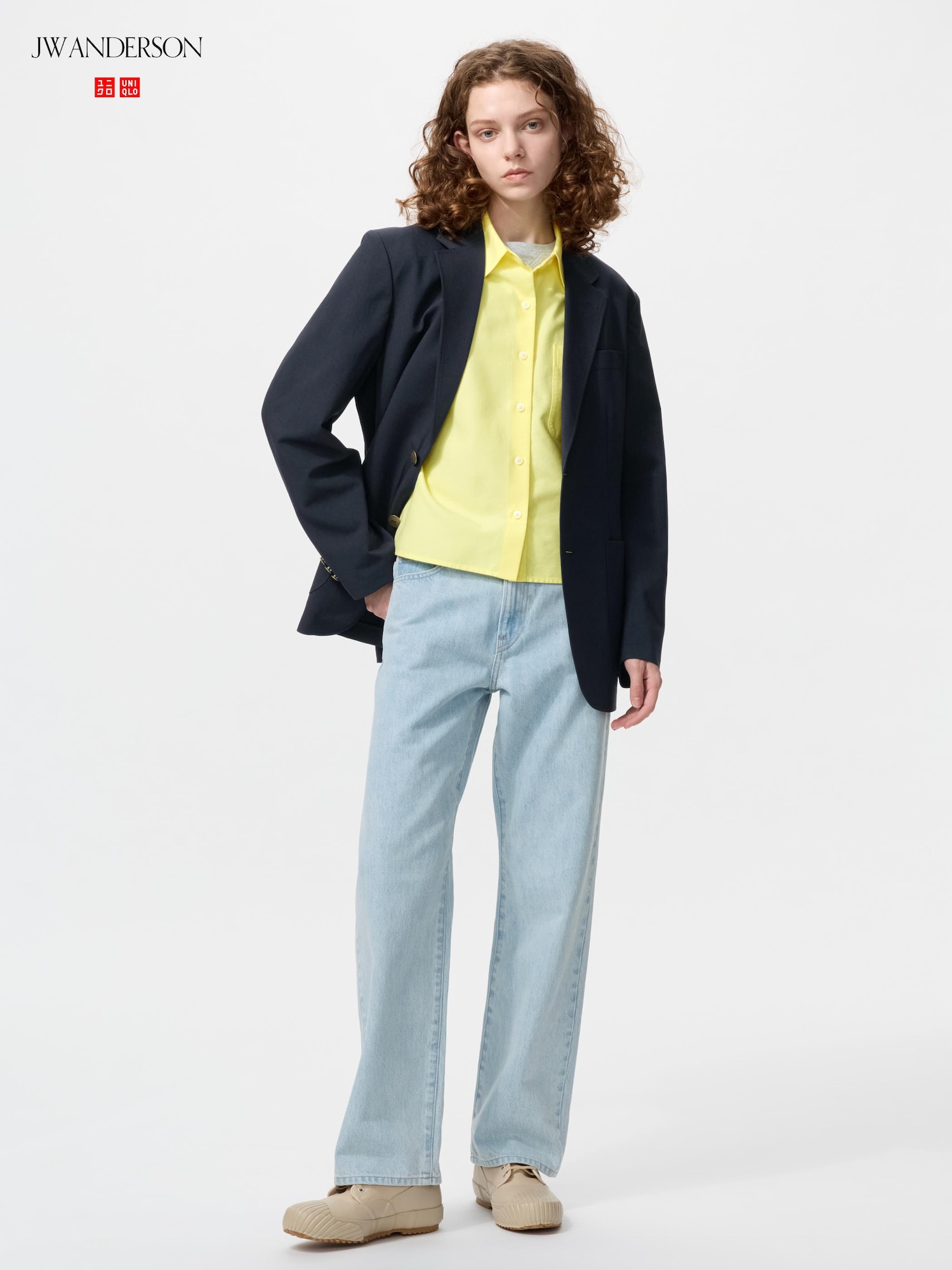 UNIQLO Women's Straight Jeans, Blue, , % Cotton