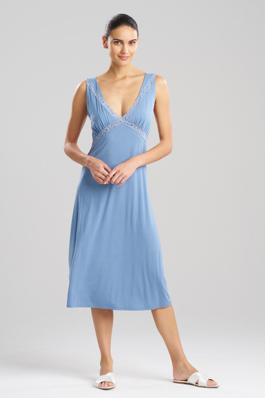 Feathers Essentials Lenzing™ Ecovero™ Viscose Lace Applique Slip Dress