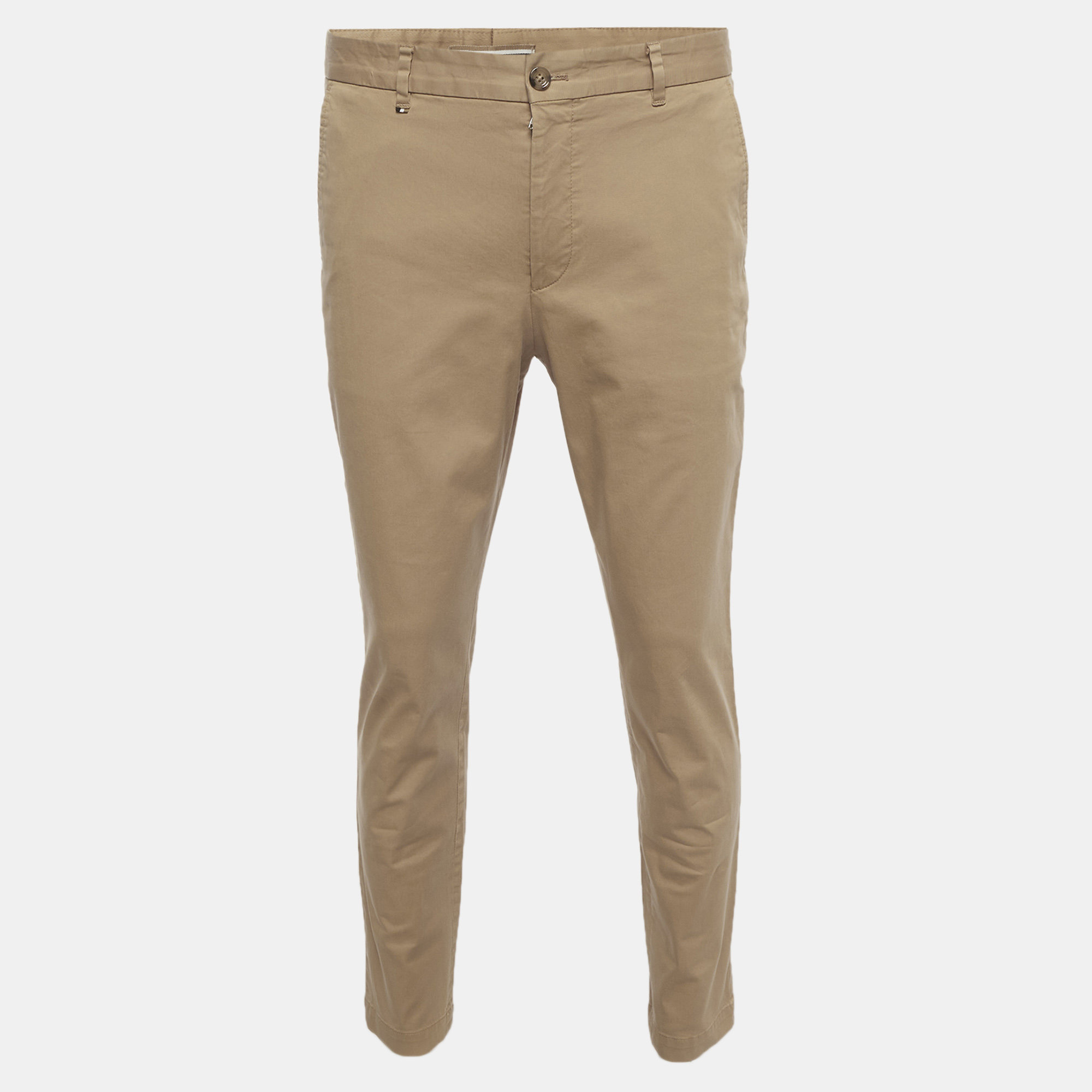 Boss by Hugo Boss Beige Cotton Twill Chinos