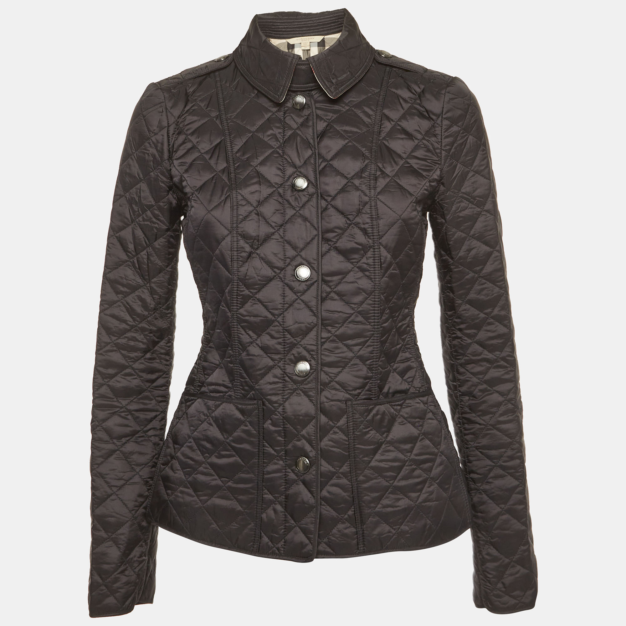 Burberry Brit Black Nylon Down Quilted Jacket