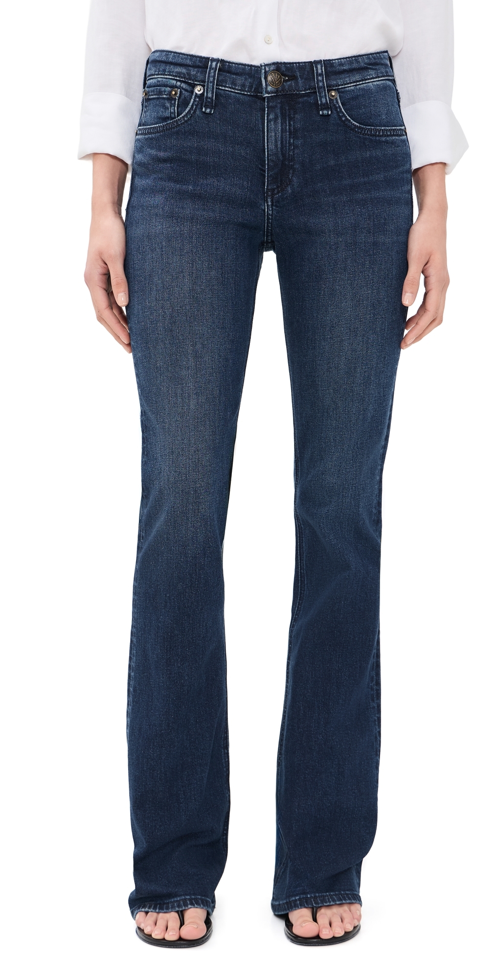 rag & bone Kinsley Low Rise Bootcut Jeans Lulu