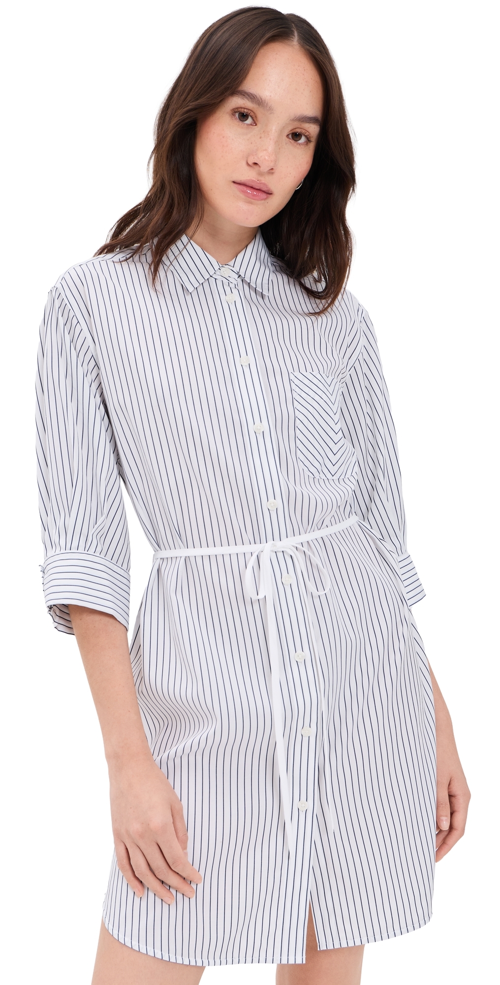 rag & bone Lucia Stripe Mini Dress Navy Stripe