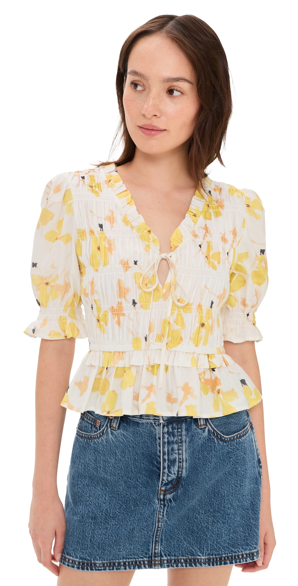 RAILS Fontaine Blouse Tossed Daffodils X