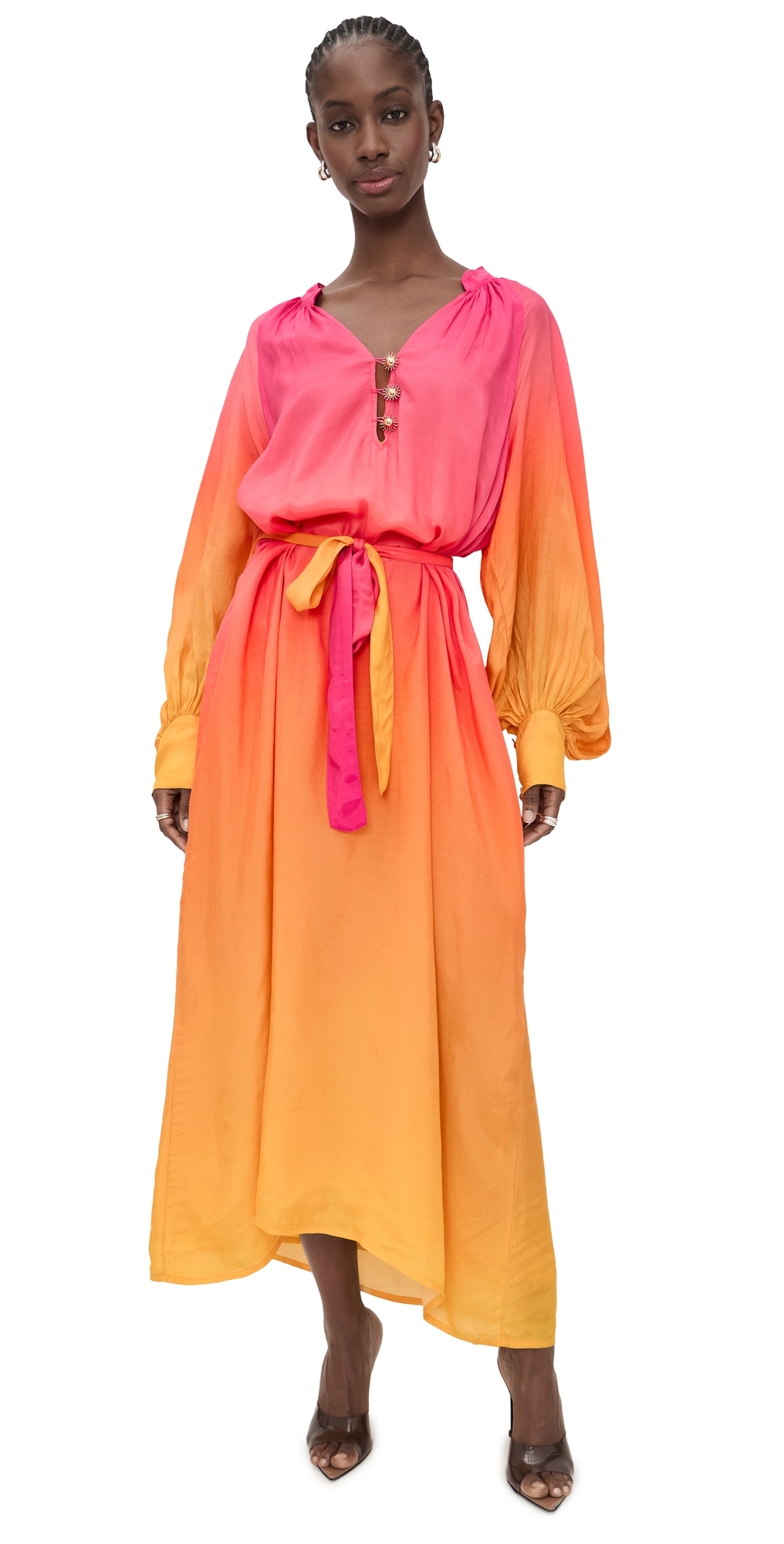 SUNDRESS Angie Long Dress Bemberg Tie And Dye One