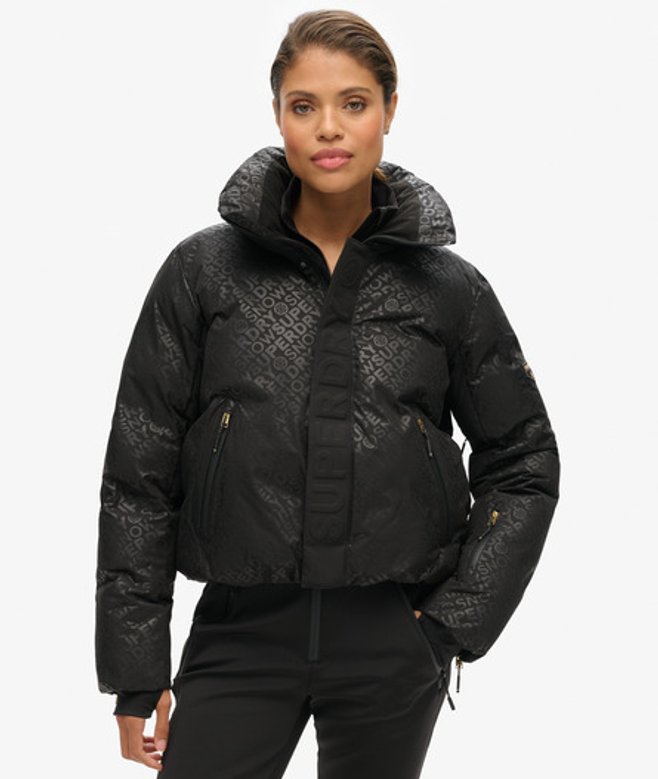 Superdry Women's Ski Slalom Puffer Jacket Black