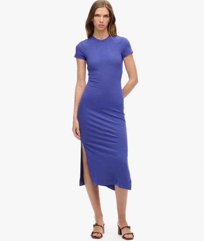 Superdry Women's Women's Midi shirt Dress Navy Navy Blue