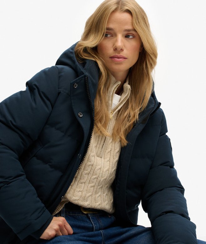 Superdry Women's Everest Bomber Jacket Blue