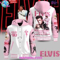 Elvis Presley th Anniversary Hooded Varsity Jacket, Fan Gifts