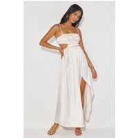 Nights In LA Satin Maxi Dress Champagne
