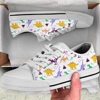 Magical Dinosaur Pattern Dino Women's Low Top Sneaker