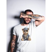 Teddy Bear Shirt, Gangster Bear Tee, Animal Lover T Shirt
