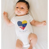 Venezuela Usa Baby Bodysuit Half Venezuela Half American