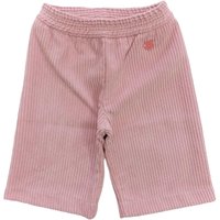 Monnalisa - Pant. Cropped Pink Velvet Costs Larghe B