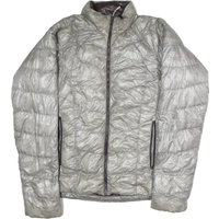 THE NORTH FACE Womens Grey Quilted Jacket M Polyester Lightweight Outdoor Zip
