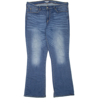 LEVI'S Denizen Womens Jeans Blue Regular Bootcut Stone Wash W L