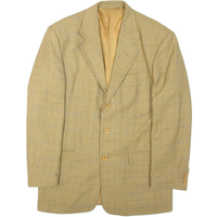 Mens Blazer Jacket Brown Check