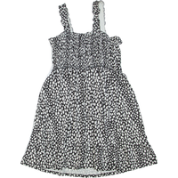 MINT VELVET Womens Mini Dress Black Spotted Sleeveless Short
