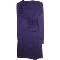 ESCADA Womens Purple Evening Dress Polyester Long Sleeve Midi Size L Elegant