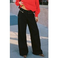 Wide Leg Jeans with Pockets