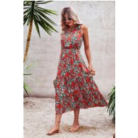 One Shoulder Sleeveless Maxi Dress