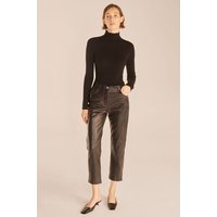 Crop Leather Pant