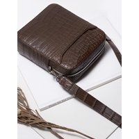 Embossed Texture Crossbody Messenger Bag NAK [colors]