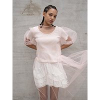 Light Pink Tulle Maxi Dress
