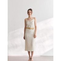 Frill Holiday dress [Light Beige]