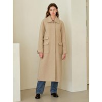 Teddy balmacaan coat Beige
