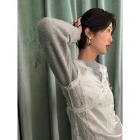 lingerie silky top [white]