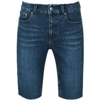 DENIM CYCLING SHORTS BLUE