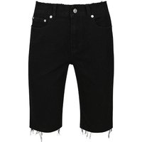 DENIM CYCLING SHORTS BLACK