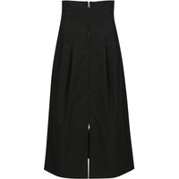 HIGH WAIST CORSET STYLE SKIRT BLACK FSKBK