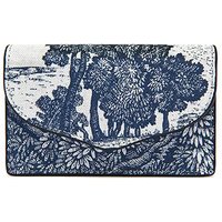 French Eco-Friendly Leather Card Wallet [Navy]