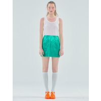 Foil H-line Mini Skirt [Green]