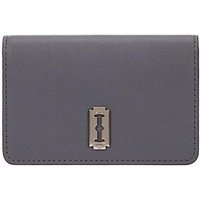 Premium Leather Compact Card Wallet [Stone Grey]