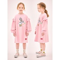 Disney Daisy Down Floral Wing Ruffle Round Sleeve dress