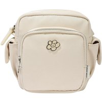 Multi-pocket Floral Metal Cargo Crossbody Bag [Ivory]