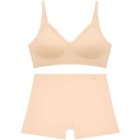 Peaceful String Wireless Bra Top Boyshort Panty Lingerie Set