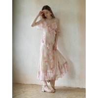 LB Frill Fishtail Camisole Maxi Dress