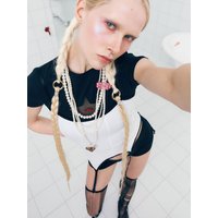 CORSET SLEEVELESS TOP [WHITE]